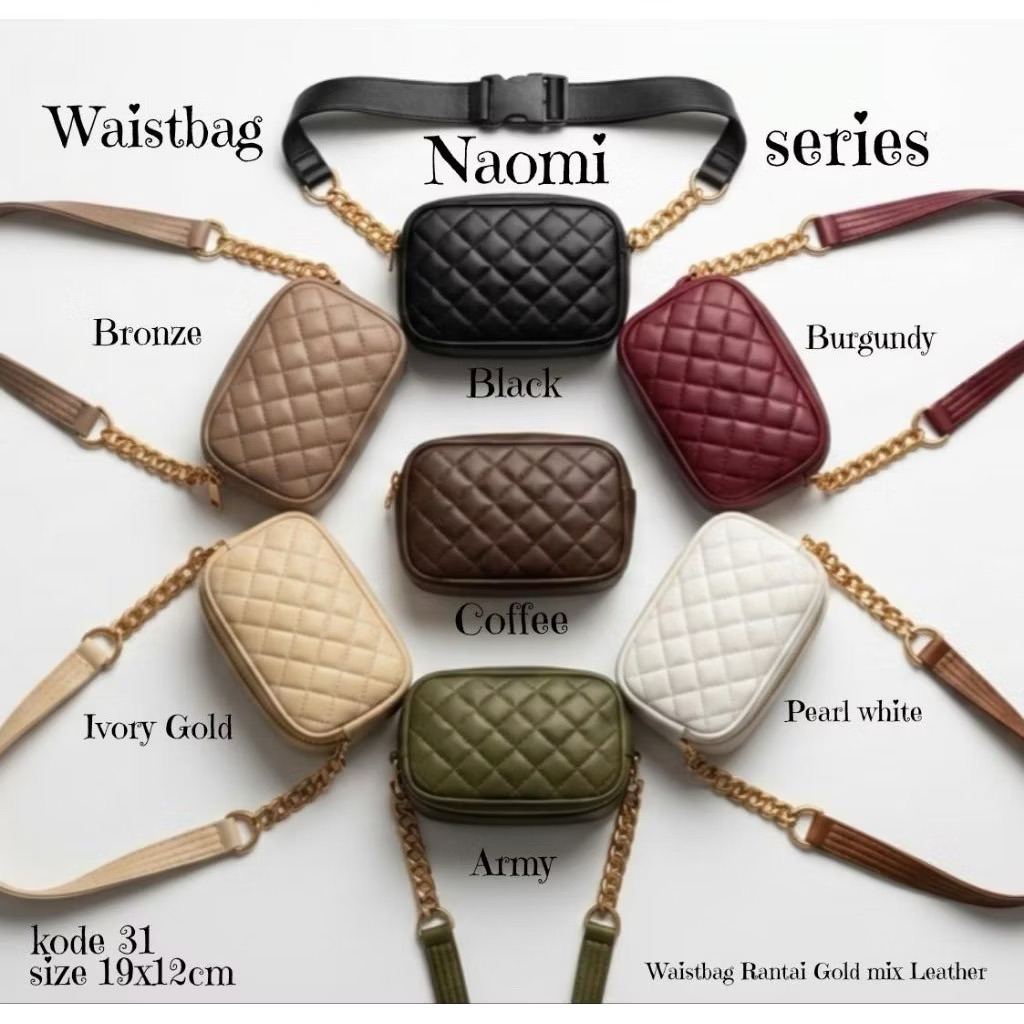 Waistbag tas pinggang rantai kebaya