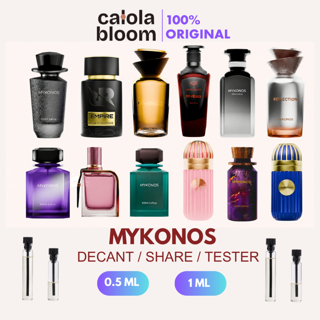 Decant Parfum Mykonos Original 0.5 ML 1 ML  Semua Varian Penthouse California Monaco Royale Ispahan 