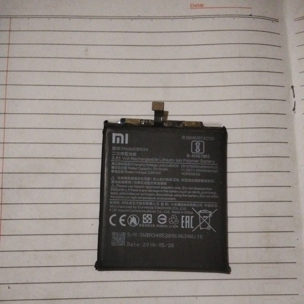 baterai redmi 5A