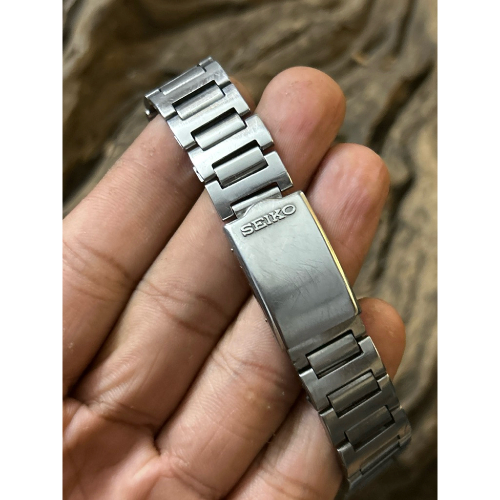 Original Strap Seiko Stainless Steel Bracelet Jam Tangan Vintage Full Ori