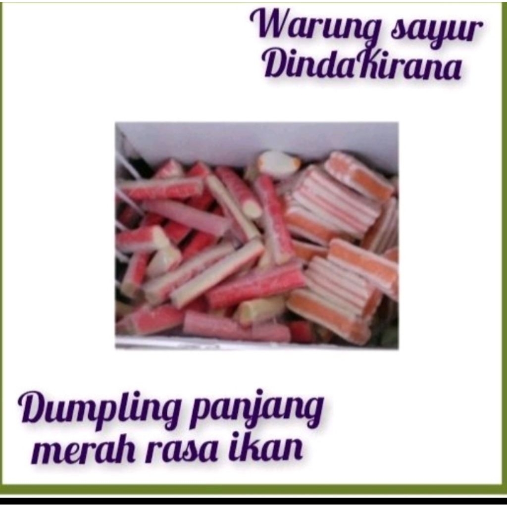 Suki Kiloan Campur 250 Gram /dumpling merah panjang- Seafood 1Frozen Food Steamboat Hotpot Seblak Ba