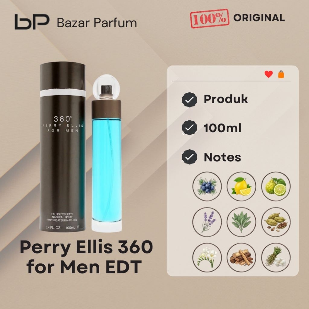 Parfum Pria Perry Ellis 360 by Perry Ellis EDT for Men Original
