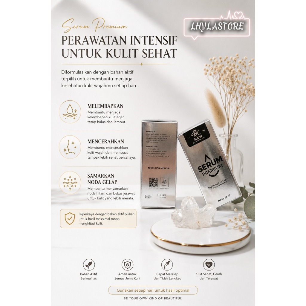SERUM PREMIUM RK GLOW / SERUM RK GLOW PREMIUM VIRAL / SERUM WAJAH PEMUTIH ANJ