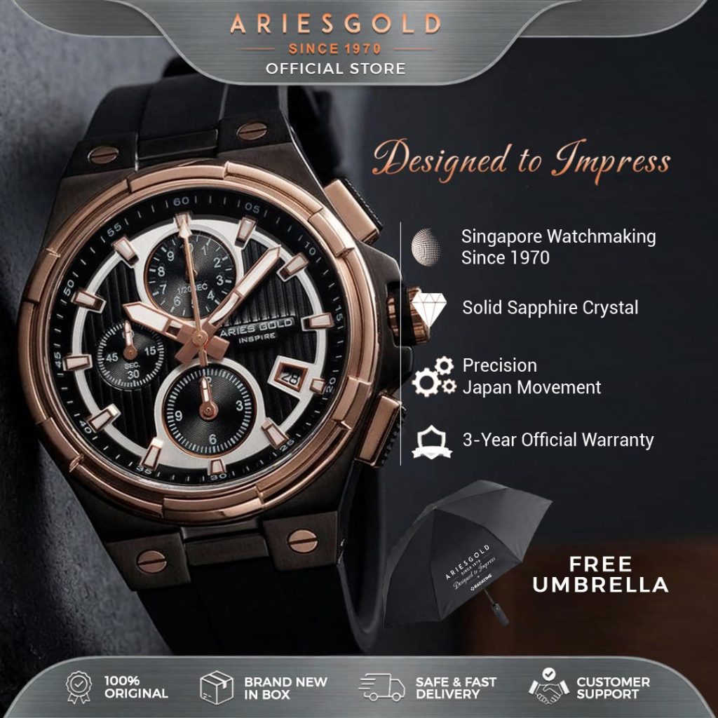 [FREE MUG] Aries Gold Inspire King G-7311-BKRG-BKRG