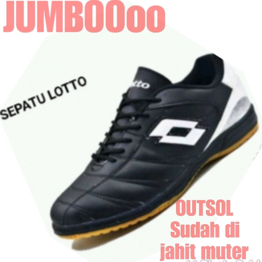 Sepatu FUTSAL JUMBO Sepatu futsal LOTTO ( sol sudah dijahit MUTER )