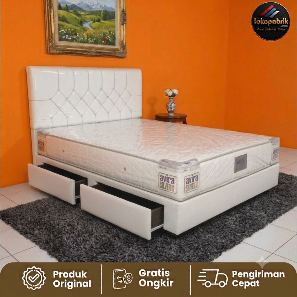 Satu Set Springbed dan Divan Laci PAKET LAMARAN SESERAHAN Murah