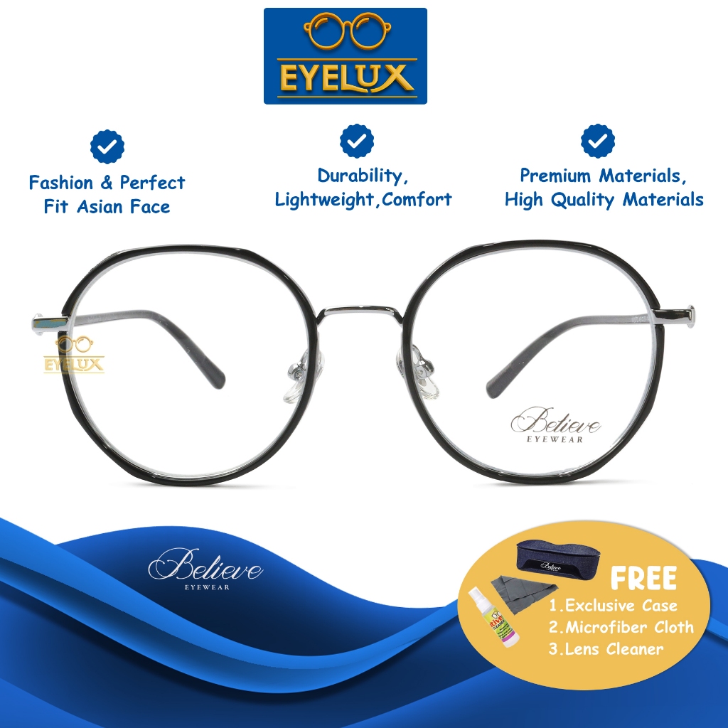 Believe Eyewear /  BV M-2672 / 46-20-145 /  Frame Kacamata Believe Eyewear ORIGINAL