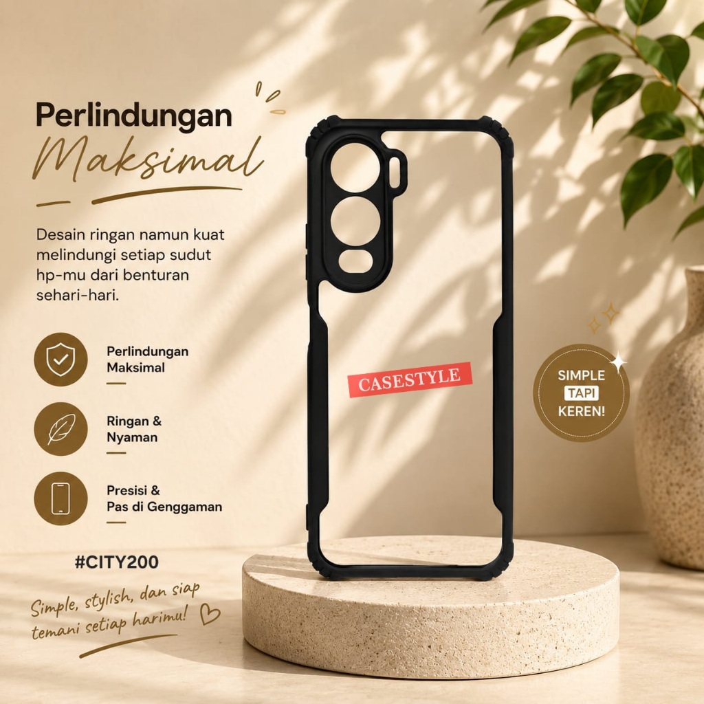 Case Itel City 200 Itel City 100 - Case Fusion Armor Shockproof Case Itel City 200 Itel City 100 FSN