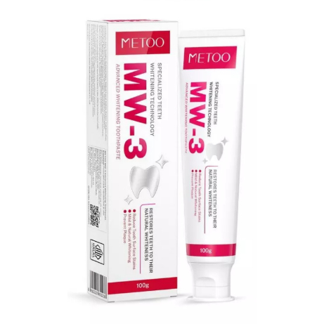 METOO Pasta Gigi MW-3 Advanced Whitening 100g - pasta gigi pemutih