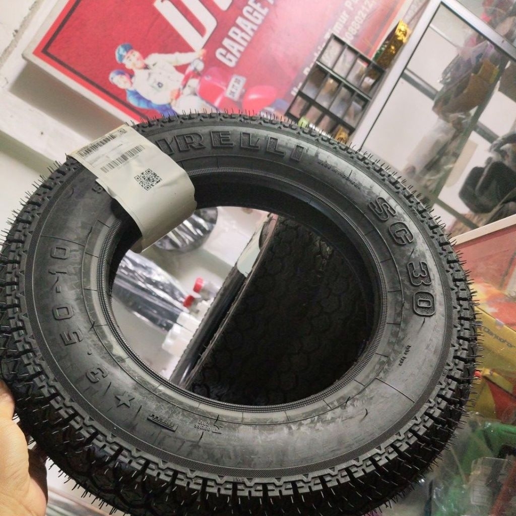 BAN LUAR TUBLES PIRELLI 350-10 TYPE SC30