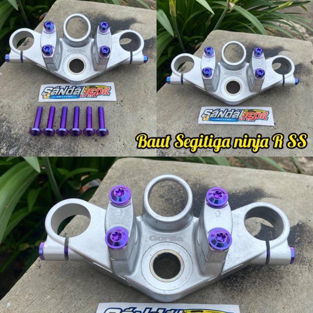 BAUT TITANIUM SET SEGITIGA ATAS NINJA R SS KIS BAUT TITANIUM SET T ATAS NINJA R SS KIS BAUT TITANIUM