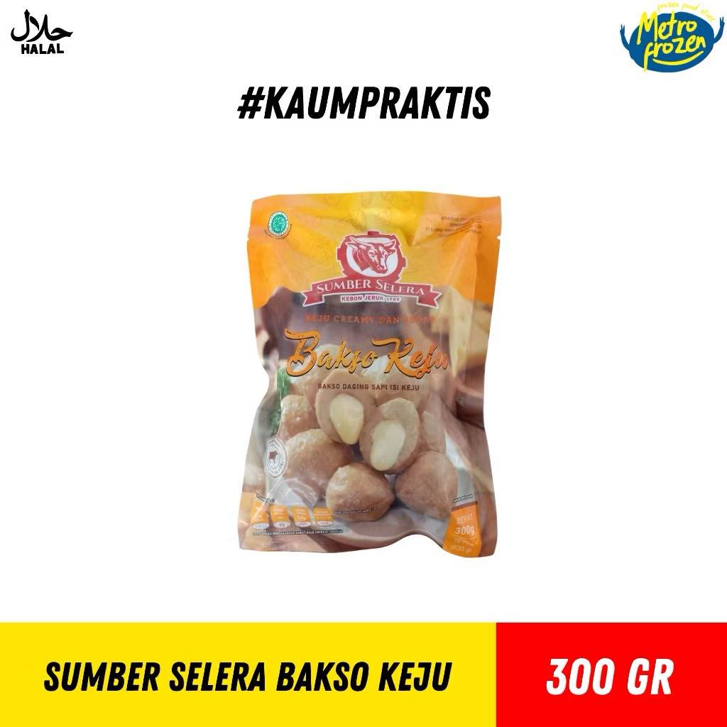SUMBER SELERA Bakso Keju 300gr //bakso isi keju lumer //pentol isi keju