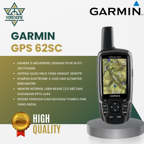 GPS Garmin 62sc GPSMAP 62sc Alat Navigasi Survey Pemetaan Outdoor