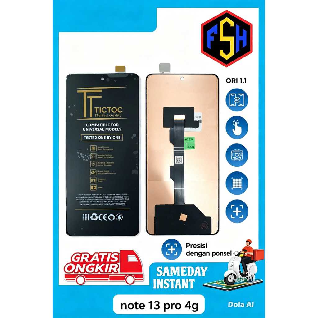 LCD TOUCHSCREEN REDMI NOTE 13 PRO/M6PRO/POCO M6 PRO COMPLETE FULLSET ORIGINAL