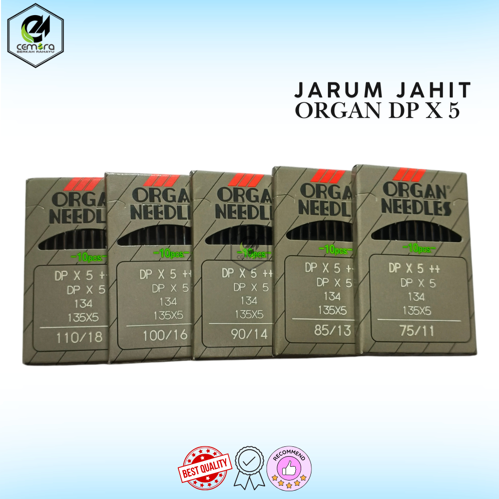Jarum Jahit Organ Needles DPX5++ Original - Jarum Mesin Jahit High Speed - Jarum Jahit DP X 5++