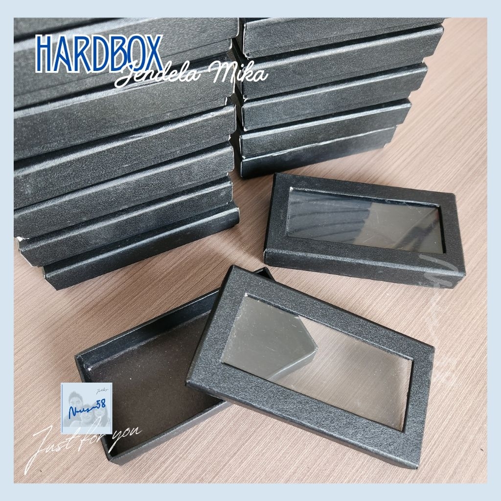 Kotak Box Hardbox 10x5x2 "Jendela Mika" | Box Tutup Mika Frame | Giftbox | Hampers | Kotak Kado Polo