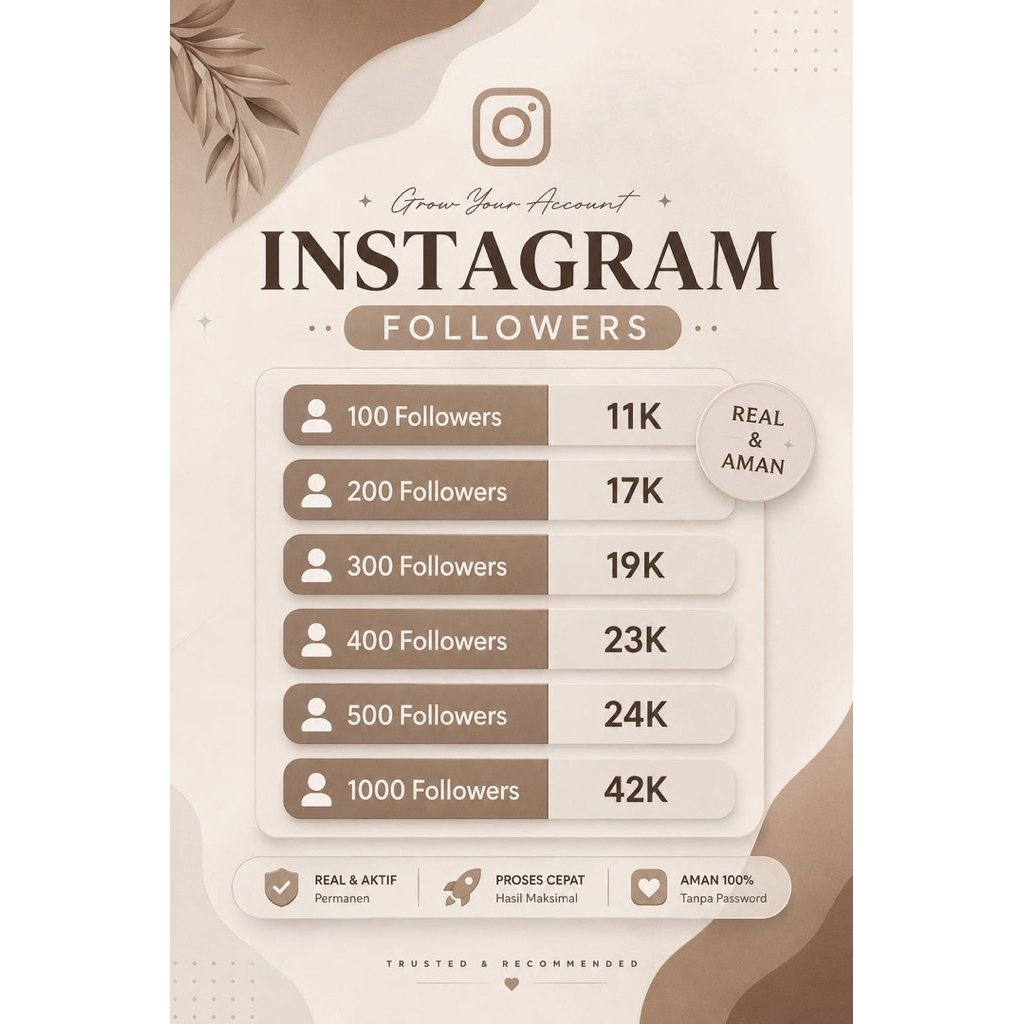 FOLLOWERS IG REAL INDONESIA