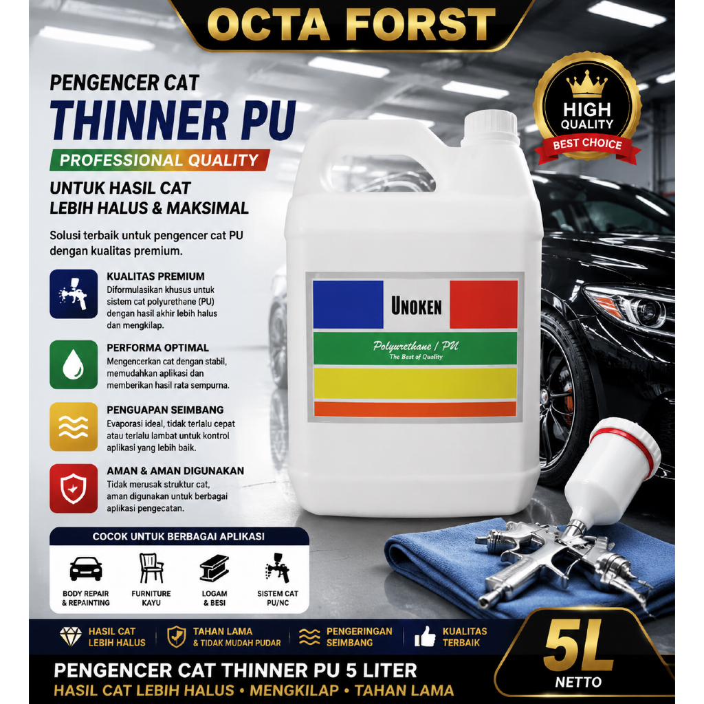 Pengencer Cat Thinner PU 5 liter