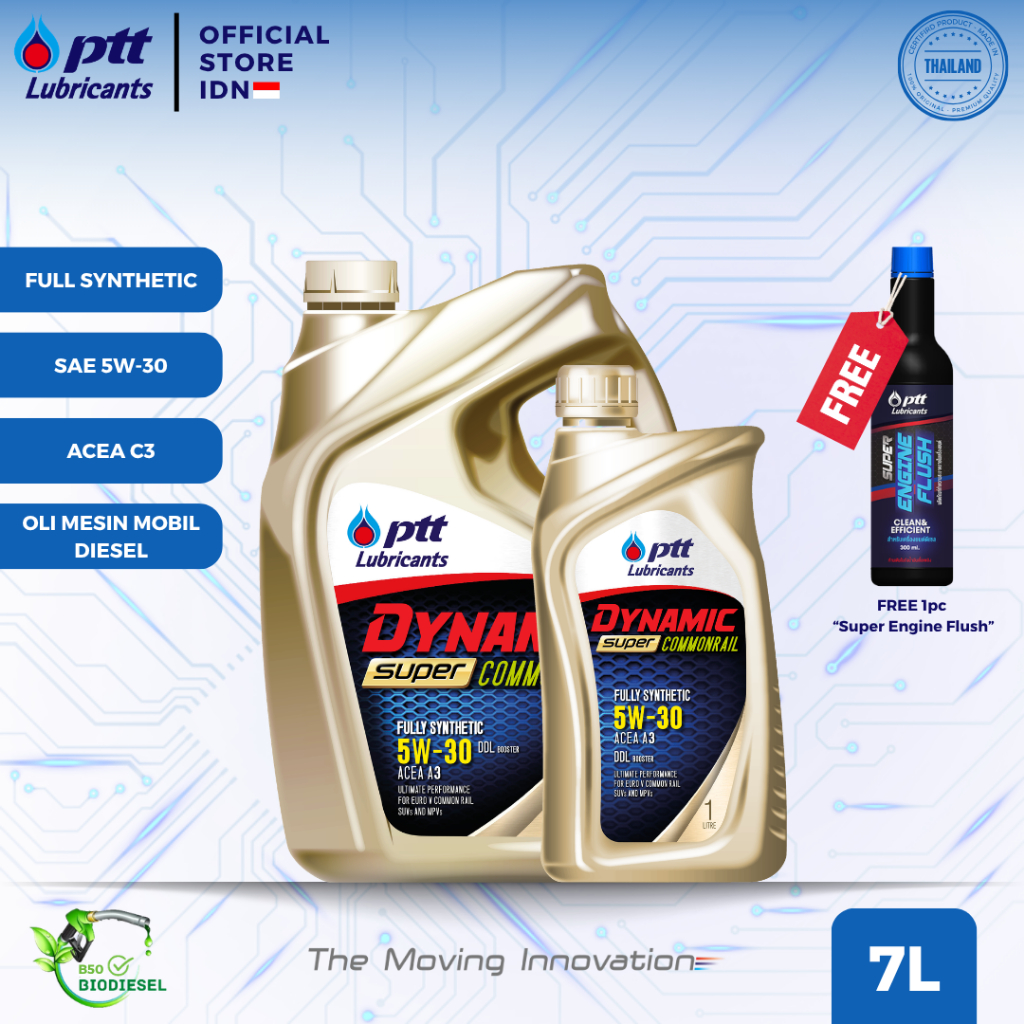 PTT Dynamic Super Commonrail Synthetic SAE 5W-30 ACEA C3-16 [6+1L]