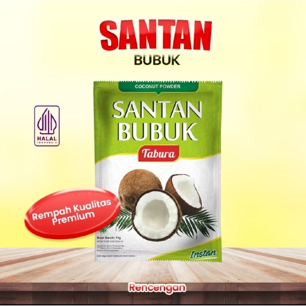 10pcs Santan Bubuk Tabura | santan bubuk tabura 13gr (RENCENGAN)