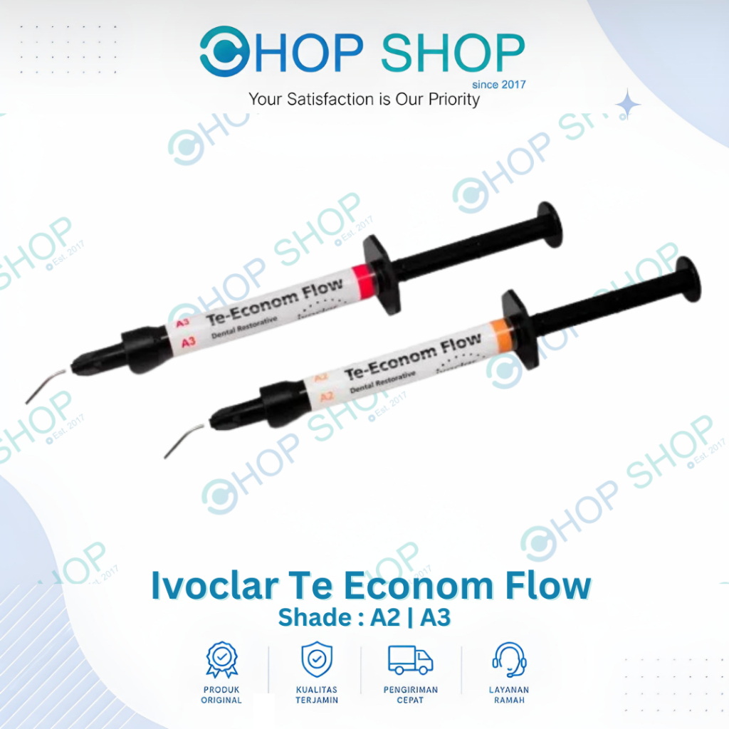 ORIGINAL Ivoclar Te-Econom Flow Composite Resin - Resin Komposit Nanohybrid Nanofilled Te Econom Flo