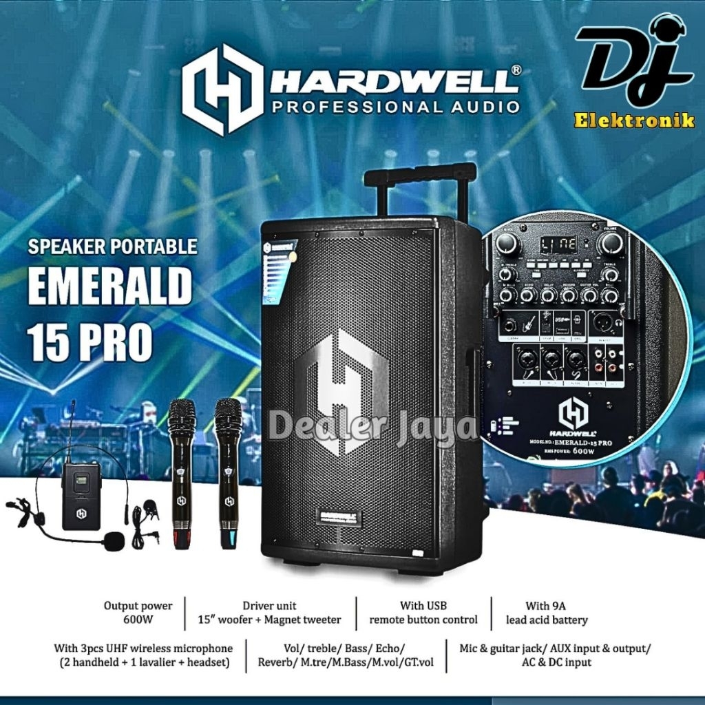 Speaker HARDWELL EMERALD 15 PRO