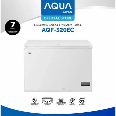 Chest Freezer AQUA Japan AQF-320EC EC series AQF 320 EC AQUA AQF 320 EC ORIGINAL GARANSI RESMI ORIGI