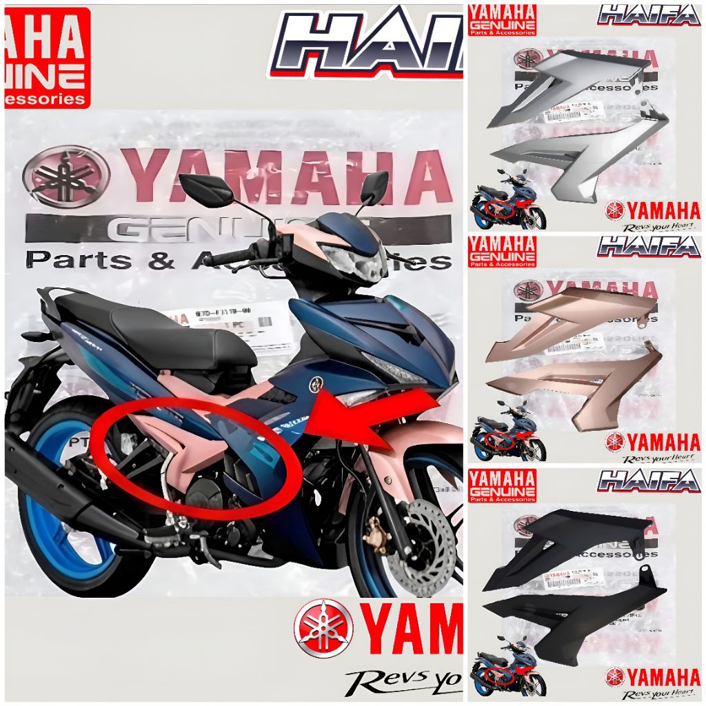 COVER SIDE SAMBUNGAN BAWAH JOK JUPITER MX KING 2PV-F1711-00 2PV-F1721-00 ORIGINAL YAMAHA