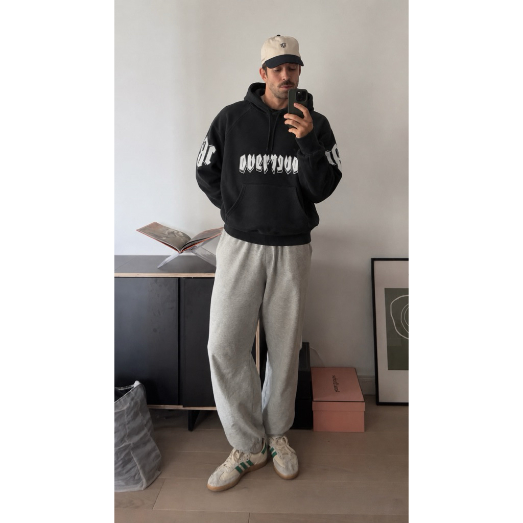 Hoodie ACOVER BLACK WASH