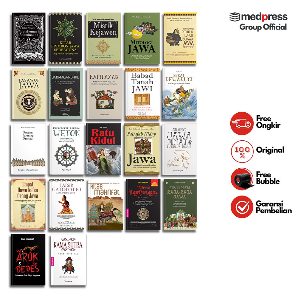 Koleksi Buku Budaya Jawa - Primbon Lengkap - Tasawuf Jawa - Falsafah Jawa