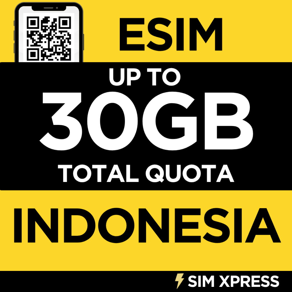 SIM XPRESS - eSIM Roaming Telkomsel Indonesia 3GB/5GB/10GB/20GB Data | 30/60 Hari | Solusi IMEI Blok