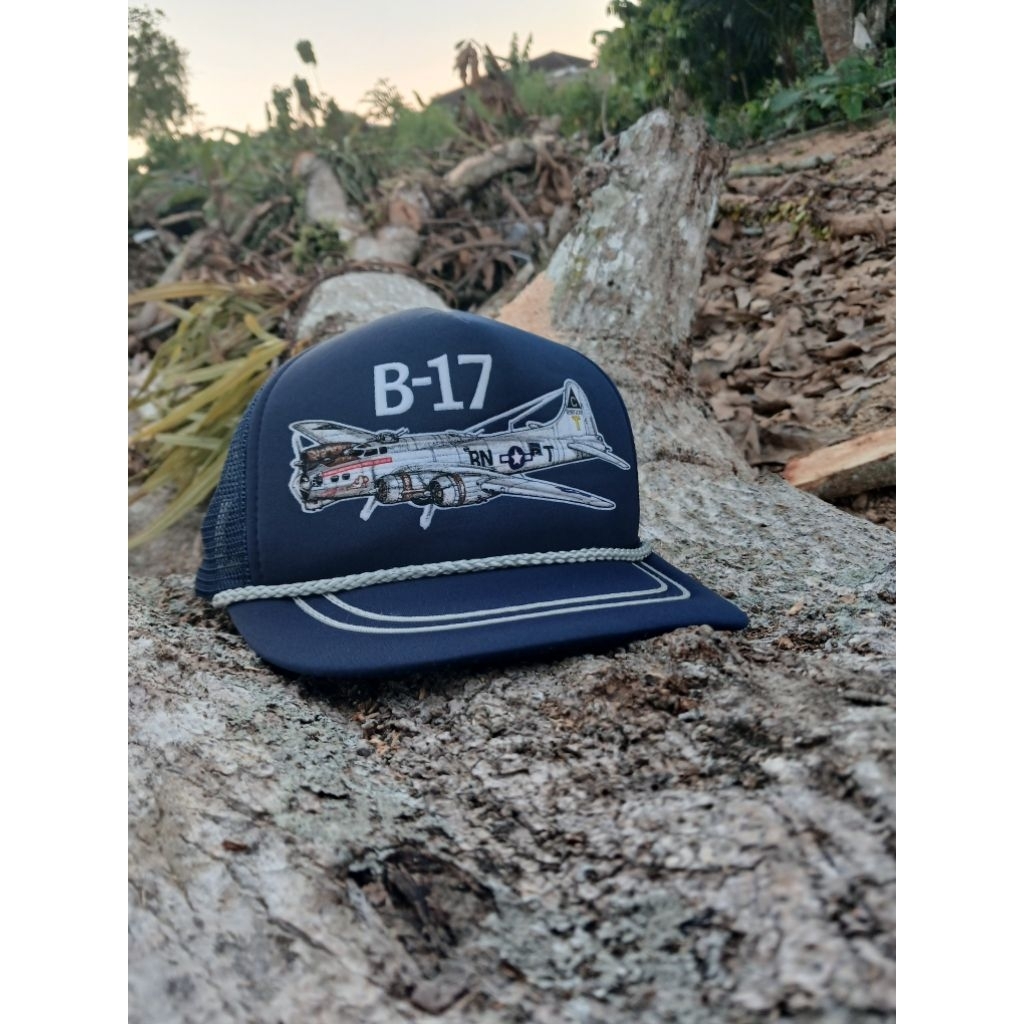 US Air Force Boeing B17 Flying Fortress Vintage Snapback Hat