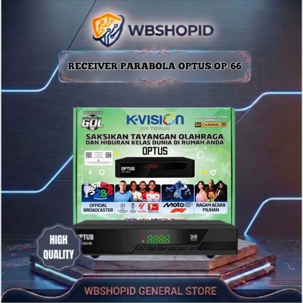 [BISA COD] Receiver Parabola Optus New OP 66 HD Bisa Buka MNC Group