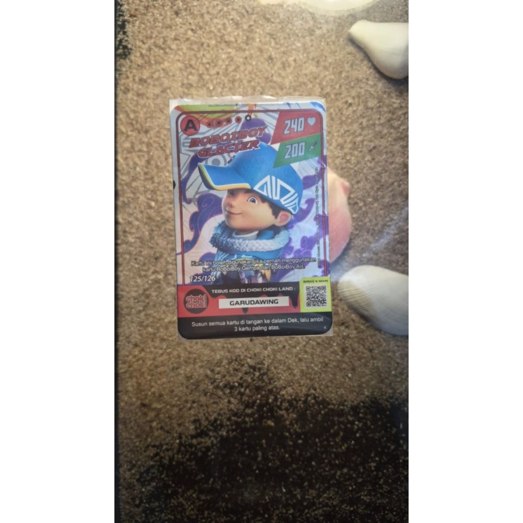 Kartu ChokiChoki Boboiboy Glacier Hologram