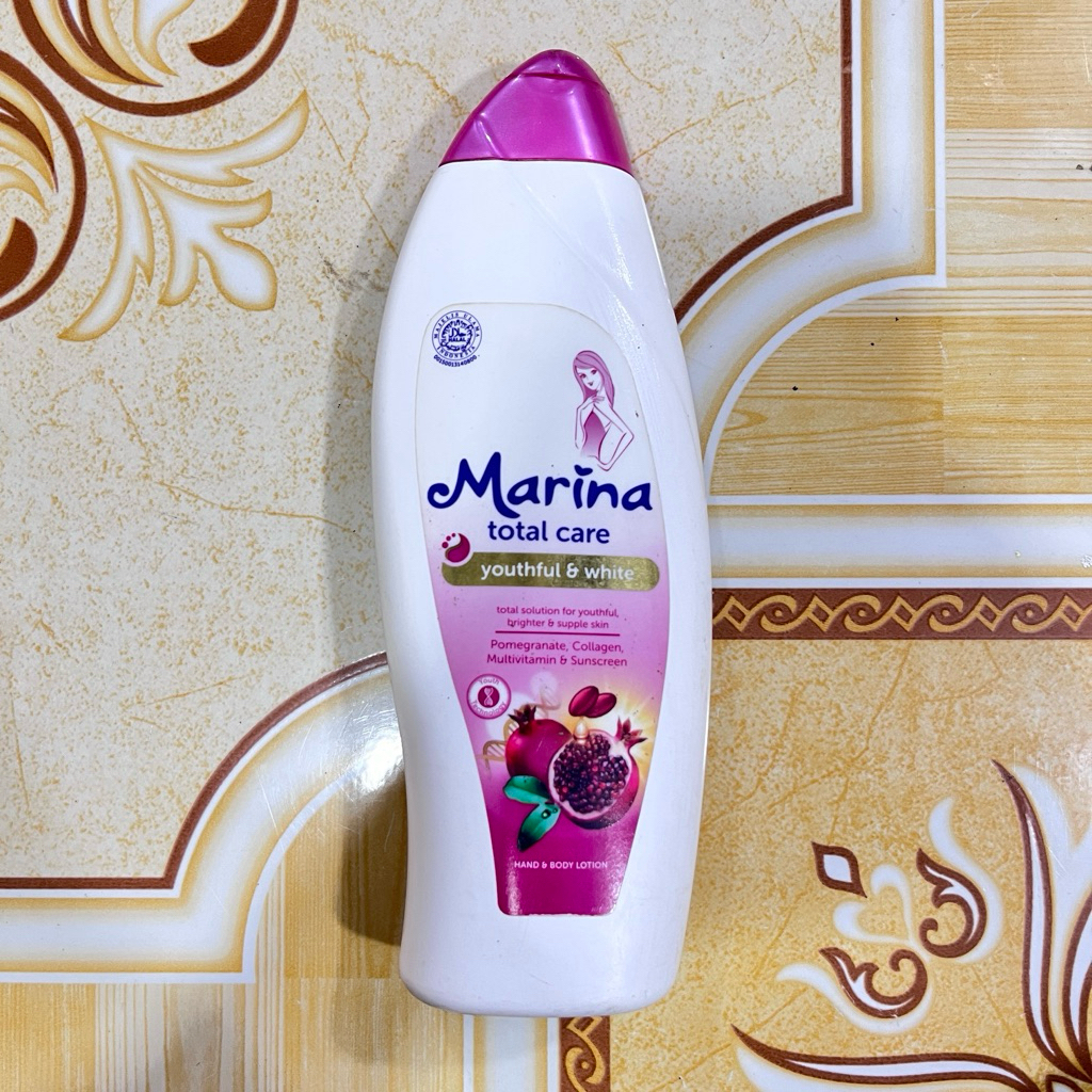 Marina Total Care Youthful & White Hand & Body Lotion - Pomegranate & Collagen| 460ml
