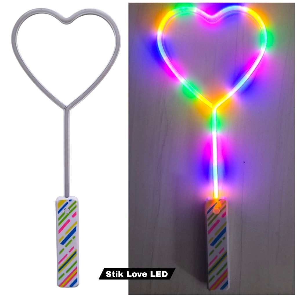 Mainan Tongkat Stik Love Lampu LED