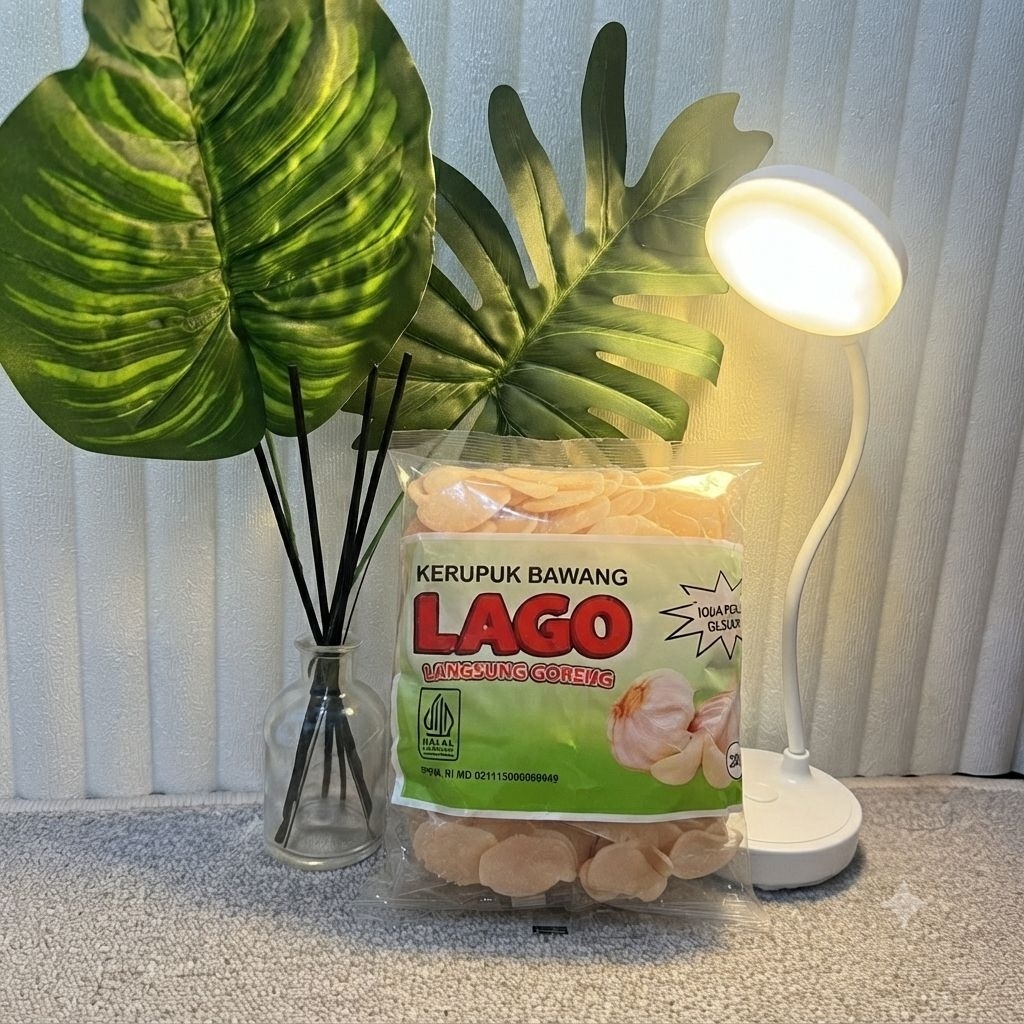 KRUPUK BAWANG LAGO MENTAH-250g