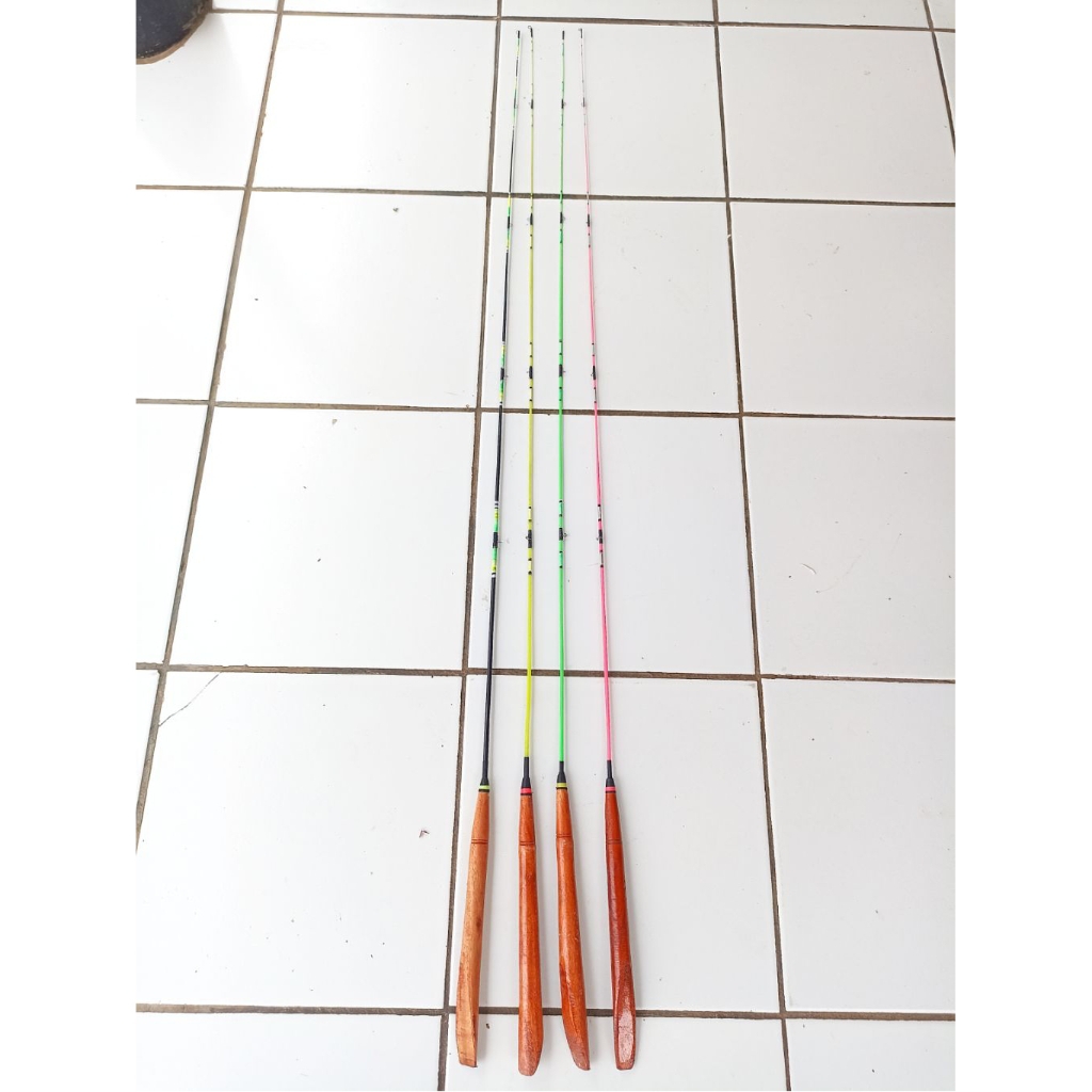 Joran Fiber Optik Lentur 120cm Gagang Serut