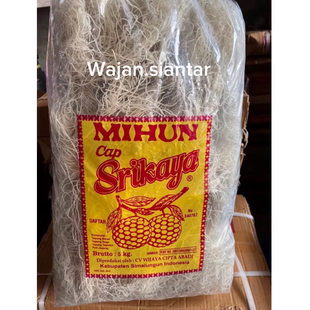 Mihun bihun cap srikaya 5kg simalungun