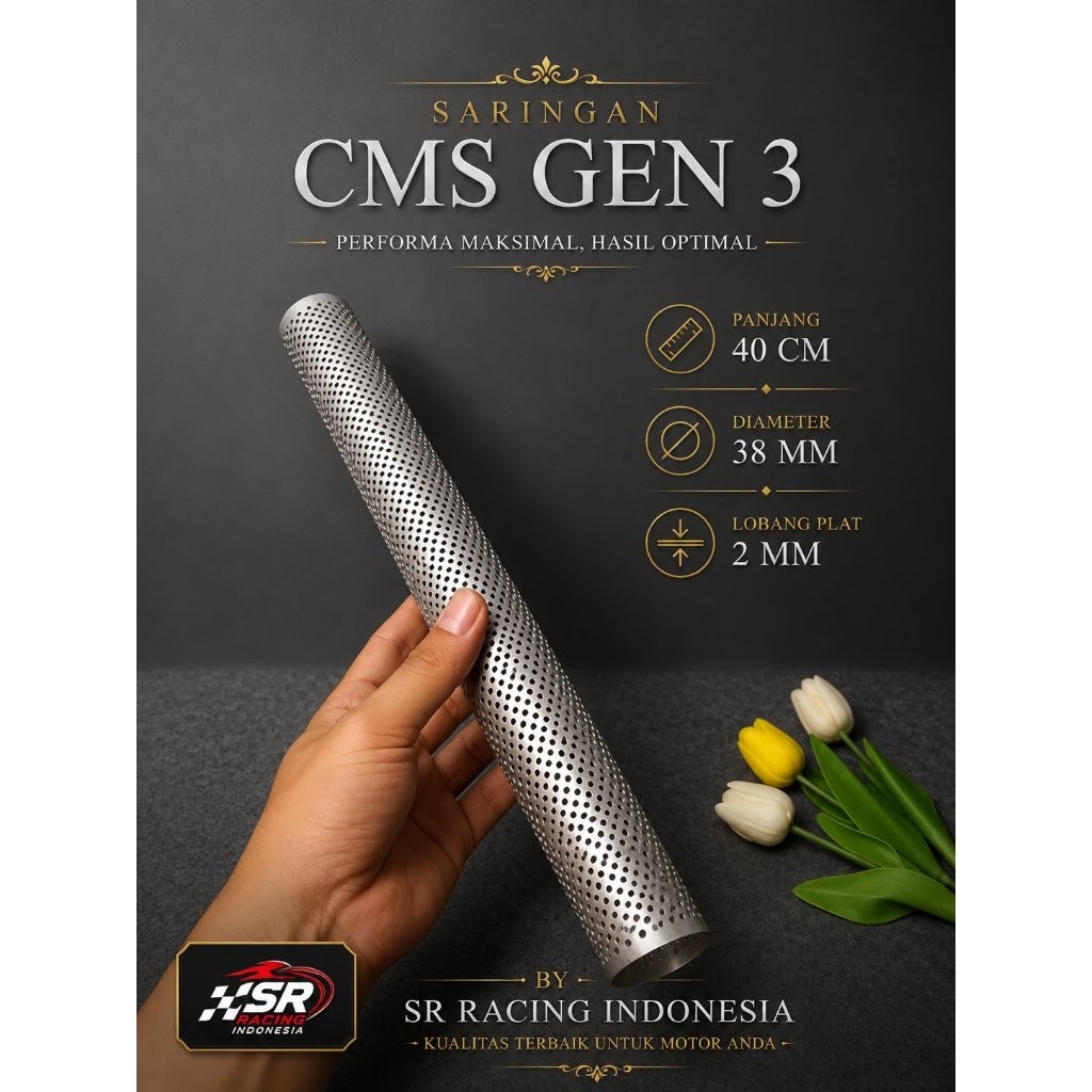 TERMURAH SARINGAN KNALPOT PNP CMS ZRC Tsigigi lubang 2mm inlet 38