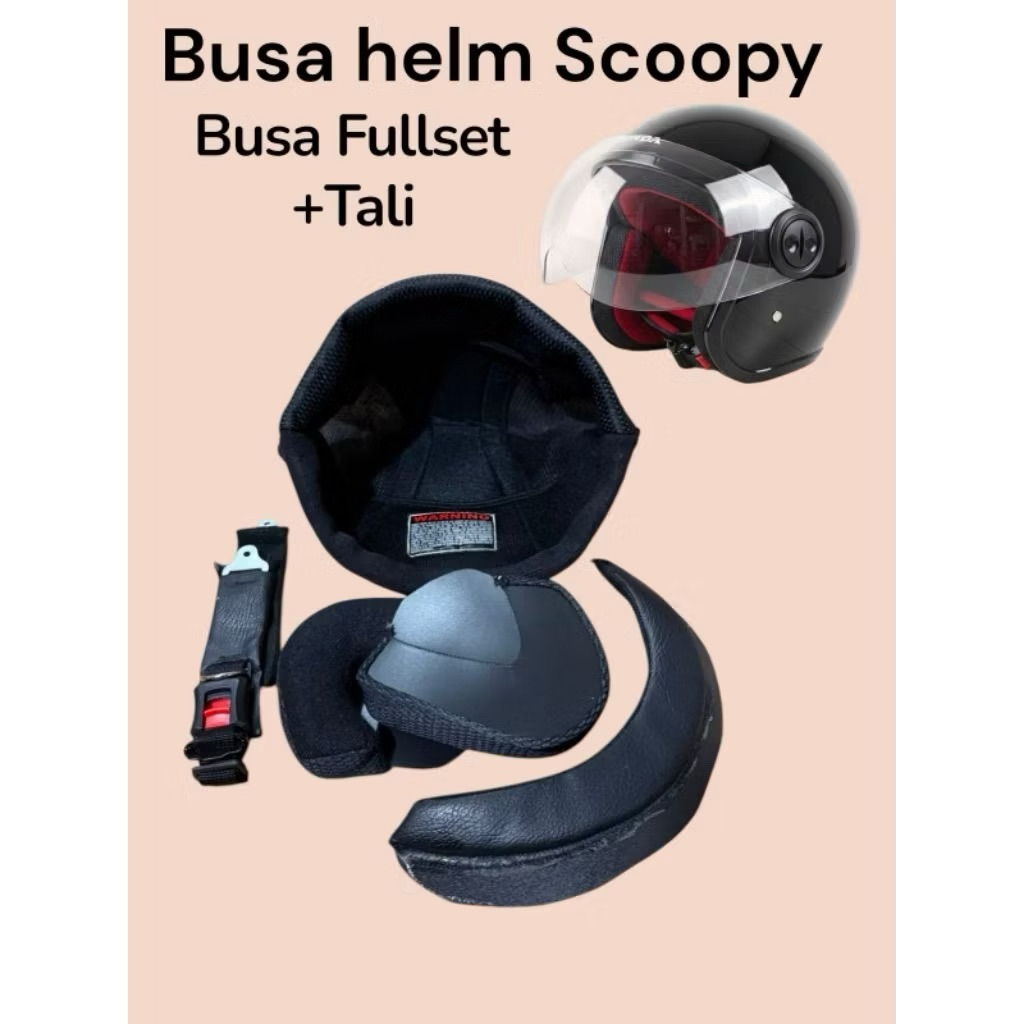 Busa Spon Helm Scoopy Spon Daleman Helm Honda Scoopy +Tali helm