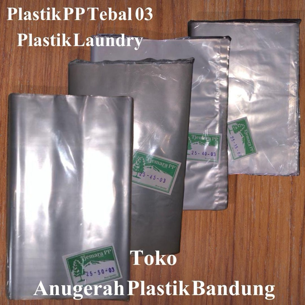 Plastik PP Tebal 03/Plastik Laundry/Ukuran 25x35, 25x40, 25x45 - 25x50