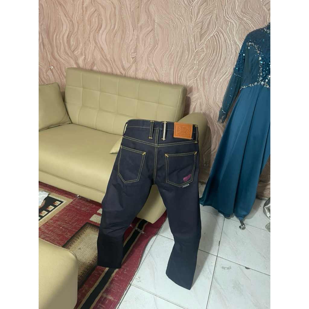 pinion denim 21 oz purple bear 32 slim straight