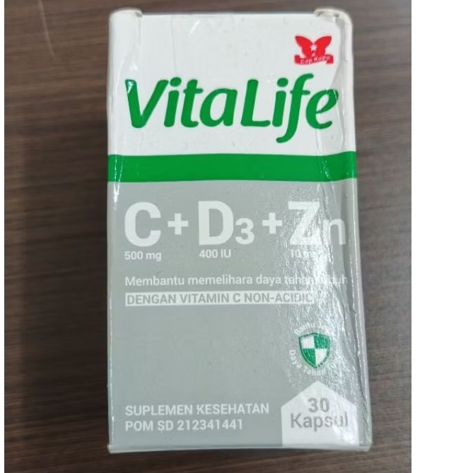 Vitalife Multivitamin C D3 Zinc 30 Kapsul