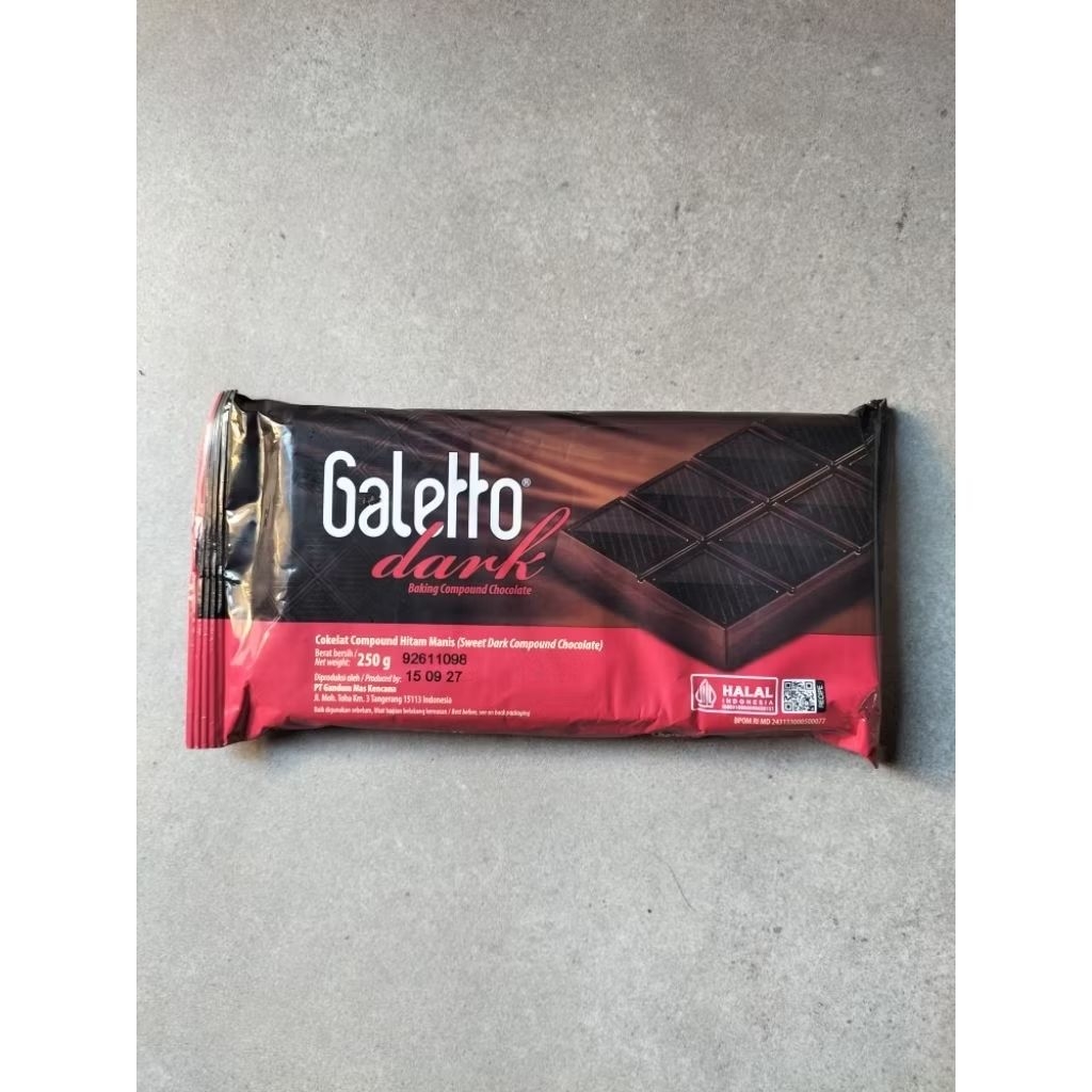 Galetto dark/galetto coklat/ coklat batang/galetto 250 gram