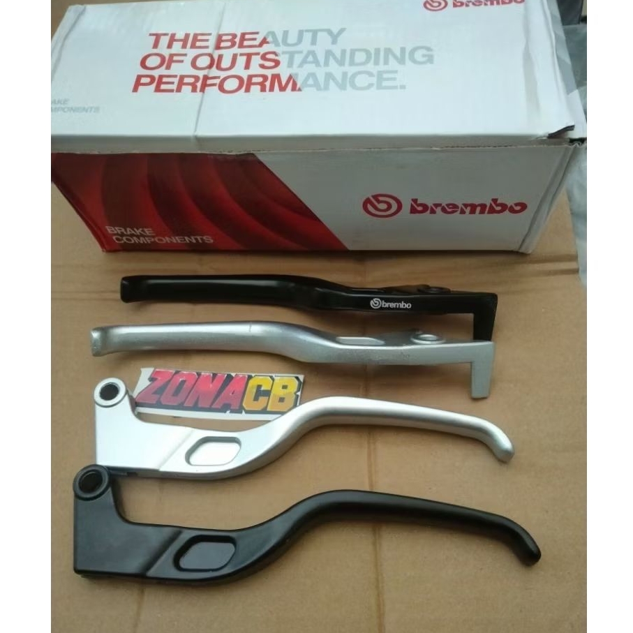 HANDLE KANAN KIRI BREMBO REM KOPLING UNIVERSAL CB GL MEGAPRO TIGER VERZA SUPRA X 125 SILVER
