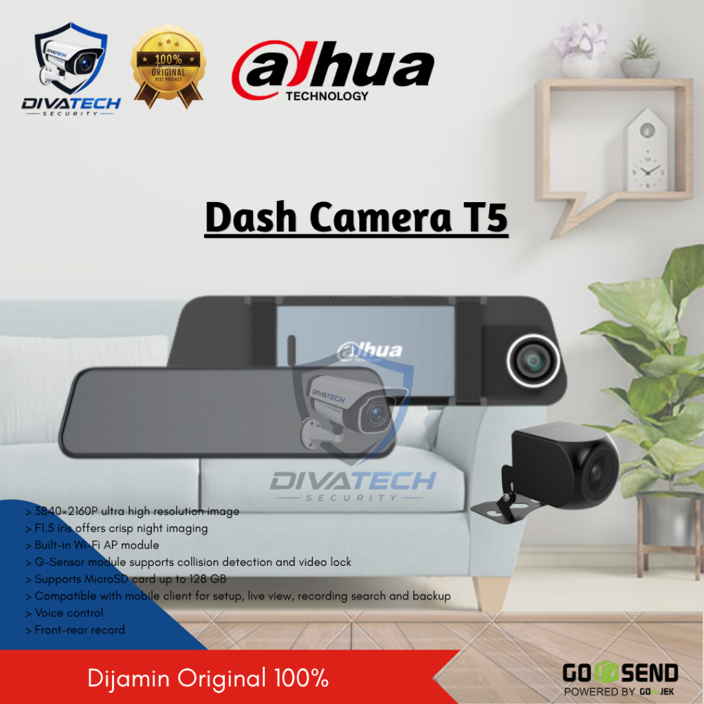 DAHUA Dash Camera Mobil T5/ DashCam Motor R1 1080P HD