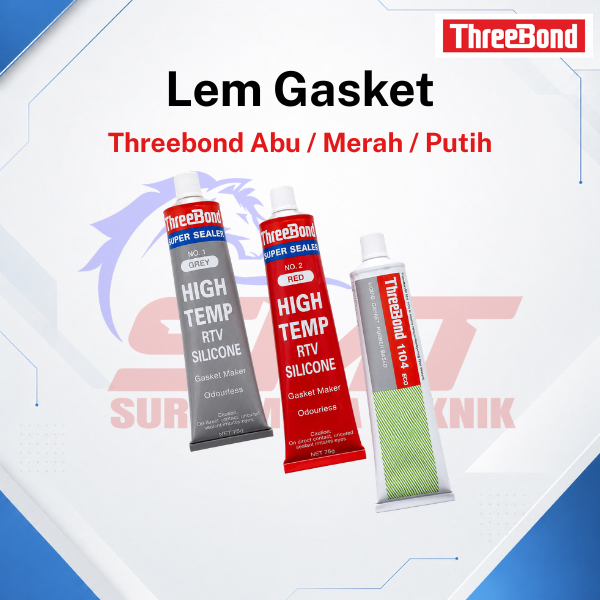 Lem THREEBOND Putih, Abu, Merah - Lem Gasket Sealant Paking Mesin Motor Anti Bocor