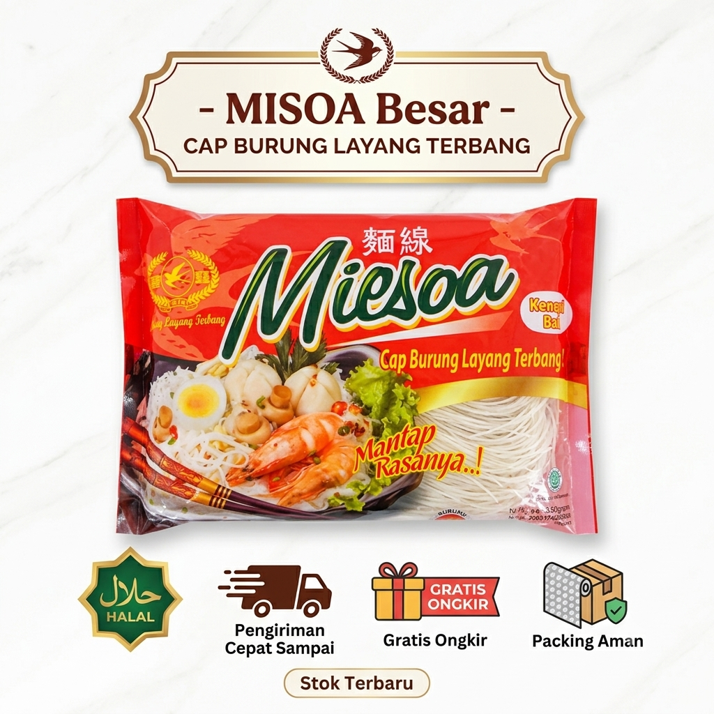 Bihun Kering MISOA Besar - CAP BURUNG LAYANG TERBANG