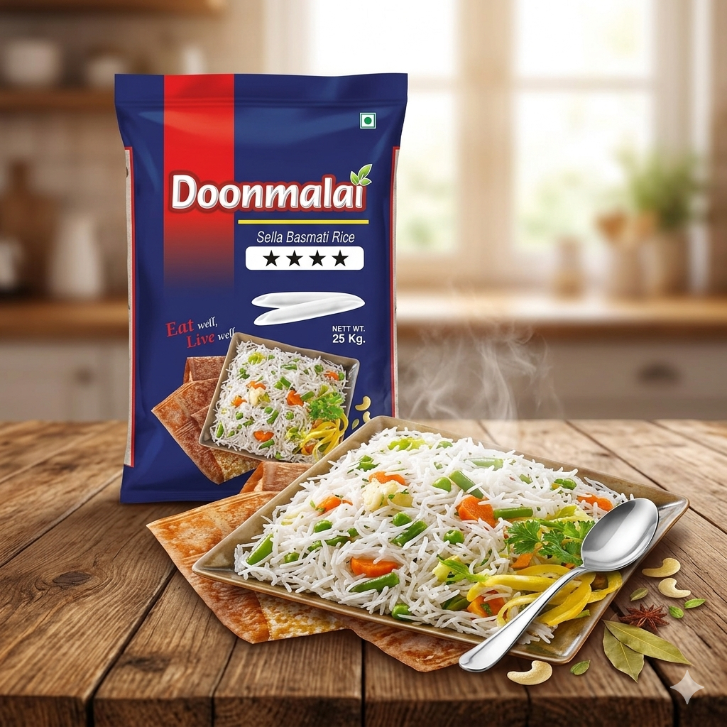 Doonmalai Sella Basmati Rice || Beras Basmati Premium 25kg || Doonmalai 25kg